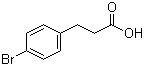 结构式 CAS# 1643-30-7, 3-(4-溴苯基)丙酸; 对溴苯丙酸