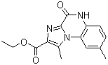 4,5-Dihydro-1,8-dimethyl-4-oxoimidazo[1,2-a]quinoxalin-2-carboxylic acid ethyl ester molecular structure (CAS 164329-39-9)