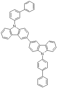 9-[1,1'-Biphenyl]-3-yl-9'-[1,1'-biphenyl]-4-yl-3,3'-bi-9H-carbazole molecular structure (CAS 1643479-47-3)
