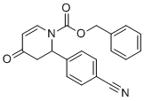 (±)-Benzyl 2-(4-Cyanophenyl)-4-Oxo -3,4-Dihydropyridine-1(2H)-Carboxylate molecular structure (CAS 1644667-44-6)