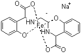 Sodium ferric EDDHA molecular structure (CAS 16455-61-1)