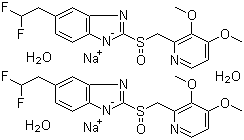 结构式 CAS# 164579-32-2, 泮托拉唑钠水合物