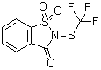 structure of CAS# 1647073-46-8, N-(Trifluoromethylthio)saccharin;2-[(Trifluoromethyl)thio]-1,2-benzisothiazol-3(2H)-one 1,1-dioxide