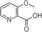 3-甲氧基-2-吡啶羧酸分子结构 (CAS 16478-52-7)