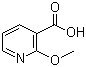 结构式 CAS# 16498-81-0, 2-甲氧基烟酸