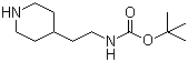 4-(2-Boc-aminoethyl)piperidine molecular structure (CAS 165528-81-4)