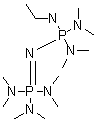 structure of CAS# 165535-45-5, N'''-[P,P-Bis(dimethylamino)-N-ethylphosphinimyl]-N,N,N',N',N'',N''-hexamethylphosphorimidic triamide;P2Et phosphazene