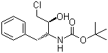 (1S,2S)-(1-Benzyl-3-chloro-2-hydroxypropyl)carbamic acid tert-butyl ester molecular structure (CAS 165727-45-7)
