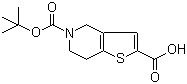 structure of CAS# 165947-48-8, 5-Boc-4,5,6,7-tetrahydrothieno[3,2-c]pyridine-2-carboxylic acid