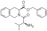 L-N-Valyl-L-1,2,3,4-tetrahydroisoquinoline-3-carboxylic acid benzyl ester molecular structure (CAS 166169-15-9)