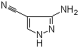 结构式 CAS# 16617-46-2, 3-氨基-4-氰基吡唑