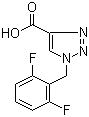 1-[(2,6-二氟苯基)甲基]-1H-1,2,3-三唑-4-羧酸分子结构 (CAS 166196-11-8)
