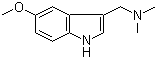 structure of CAS# 16620-52-3, 5-Methoxygramine;N-[(5-Methoxy-1H-indol-3-yl)methyl]-N,N-dimethylamine