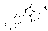 7-Deaza-2'-deoxy-7-iodoadenosine molecular structure (CAS 166247-63-8)