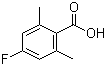 2,6-二甲基-4-氟苯甲酸分子结构 (CAS 16633-50-4)