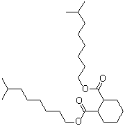 Diisononyl cyclohexane-1,2-dicarboxylate molecular structure (CAS 166412-78-8)