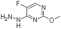 结构式 CAS# 166524-64-7, 5-氟-4-肼基-2-甲氧基嘧啶