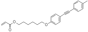 2-Propenoic acid 6-[4-[2-(4-methylphenyl)ethynyl]phenoxy]hexyl ester molecular structure (CAS 166596-22-1)