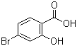 结构式 CAS# 1666-28-0, 2-羟基-4-溴苯甲酸; 4-溴水杨酸