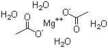 structure of CAS# 16674-78-5, Magnesium acetate tetrahydrate;Magnesium acetate hydrated; Acetic acid magnesium salt