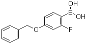 4-Benzyloxy-2-fluorophenylboronic acid molecular structure (CAS 166744-78-1)