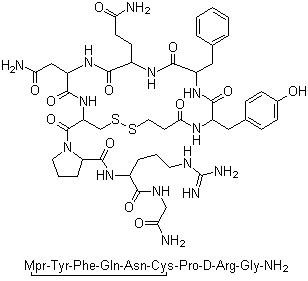 Desmopressin molecular structure (CAS 16679-58-6)