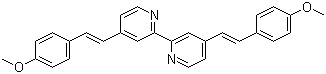 structure of CAS# 166827-53-8, (E,E)-4,4'-Bis[2-(4-methoxyphenyl)ethenyl]-2,2'-bipyridine