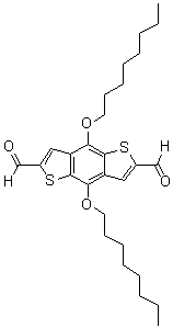 4,8-Bis(octyloxy)benzo[1,2-b:4,5-b']dithiophene-2,6-dicarbaldehyde molecular structure (CAS 1668554-22-0)