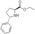 (2S,5S)-5-苯基吡咯烷-2-甲酸乙酯分子结构 (CAS 166941-66-8)