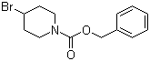 structure of CAS# 166953-64-6, Benzyl 4-bromopiperidine-1-carboxylate;4-Bromopiperidine-1-carboxylic acid benzyl ester; 4-Bromo-N-Cbz-piperidine