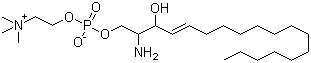 D-赤藓-鞘氨醇磷酸胆碱分子结构 (CAS 1670-26-4)