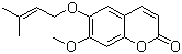 7-甲氧基-6-[(3-甲基-2-丁烯-1-基)氧基]-2H-1-苯并吡喃-2-酮分子结构 (CAS 16712-77-9)