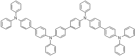 structure of CAS# 167218-46-4, N,N'-Bis[4'-(diphenylamino)[1,1'-biphenyl]-4-yl]-N,N'-diphenyl-[1,1'-biphenyl]-4,4'-diamine;TPTE
