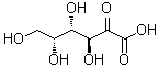 D-来苏-2-己酮糖酸分子结构 (CAS 16722-49-9)