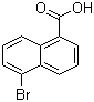 5-溴萘-1-甲酸分子结构 (CAS 16726-67-3)