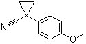 structure of CAS# 16728-00-0, 1-(4-Methoxyphenyl)cyclopropanecarbonitrile;1-(4-Methoxyphenyl)-1-cyclopropanecarbonitrile
