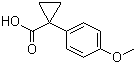 1-(4-Methoxyphenyl)cyclopropanecarboxylic acid molecular structure (CAS 16728-01-1)