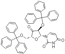 3'-Deoxy-3'-oxo-2',5'-bis-O-(triphenylmethyl)uridine molecular structure (CAS 16731-37-6)