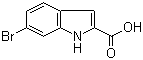 structure of CAS# 16732-65-3, 6-Bromoindole-2-carboxylic acid