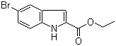 5-溴吲哚-2-羧酸乙酯分子结构 (CAS 16732-70-0)