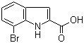 7-Bromoindole-2-carboxylic acid molecular structure (CAS 16732-71-1)
