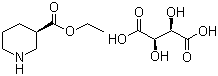 Ethyl (R)-nipecotate L-tartarate molecular structure (CAS 167392-57-6)