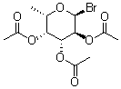 2,3,4-三-O-乙酰基-6-脱氧-alpha-L-溴代半乳糖分子结构 (CAS 16741-27-8)