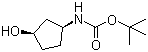 [(1S,3R)-3-羟基环戊基]氨基甲酸叔丁酯分子结构 (CAS 167465-99-8)