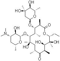 structure of CAS# 1675-02-1, Erythromycin C;3''-O-Demethylerythromycin