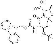 (4S,5R)-3-[(2S,3R)-3-(1,1-Dimethylethoxy)-2-[[(9H-fluoren-9-ylmethoxy)carbonyl]amino]-1-oxobutyl]-2,2,5-trimethyl-4-oxazolidinecarboxylicacid molecular structure (CAS 1676104-73-6)