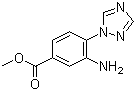 3-Amino-4-(1H-1,2,4-triazol-1-yl)benzoic acid methyl ester molecular structure (CAS 167626-50-8)