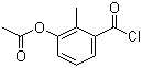 结构式 CAS# 167678-46-8, 3-乙酰氧基-2-甲基苯甲酰氯