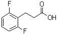 2,6-二氟苯丙酸分子结构 (CAS 167683-63-8)