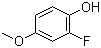 结构式 CAS# 167683-93-4, 2-氟-4-甲氧基苯酚